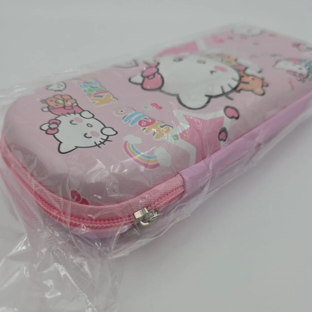 NEW! Sanrio Hello Kitty Stationery Set - Pencil Case, Mystery Pens+Bonus Squishy